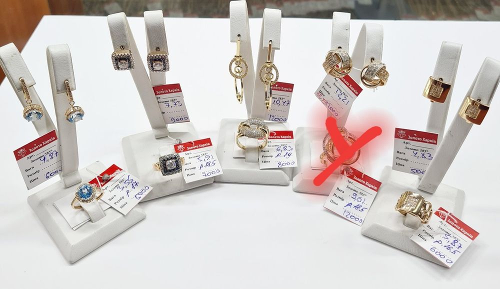 Продам золотые женские кольца и серьги