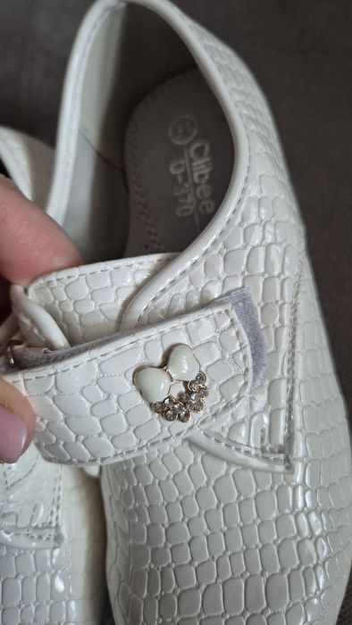 Clibee buty komunijne białe baleriny 31