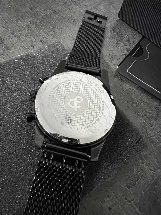 Zegarek męski So&Co Monticello Black Mesh