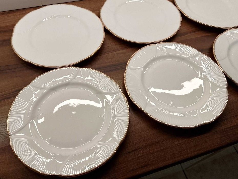 Royal Albert England Avalon porcelanowe duże talerze obiadowe 6 sztuk