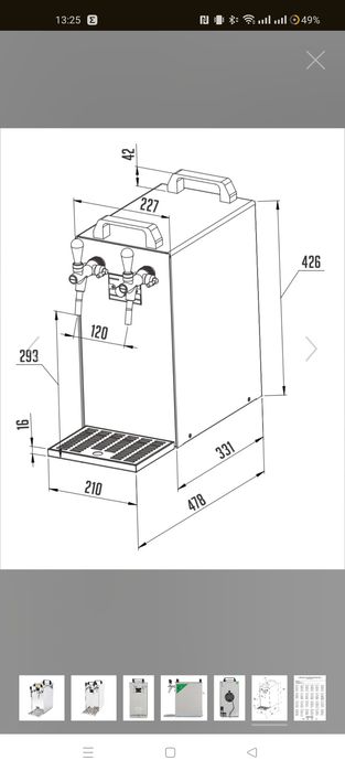 Máquina de cerveja Lindr 2 torneiras