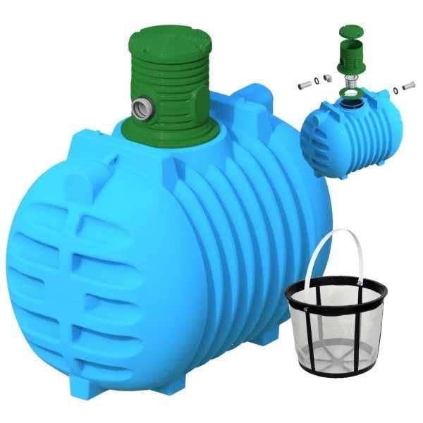 ATESTOWANY zbiornik na wodę deszczową RAPTOR 3000L z FILTREM