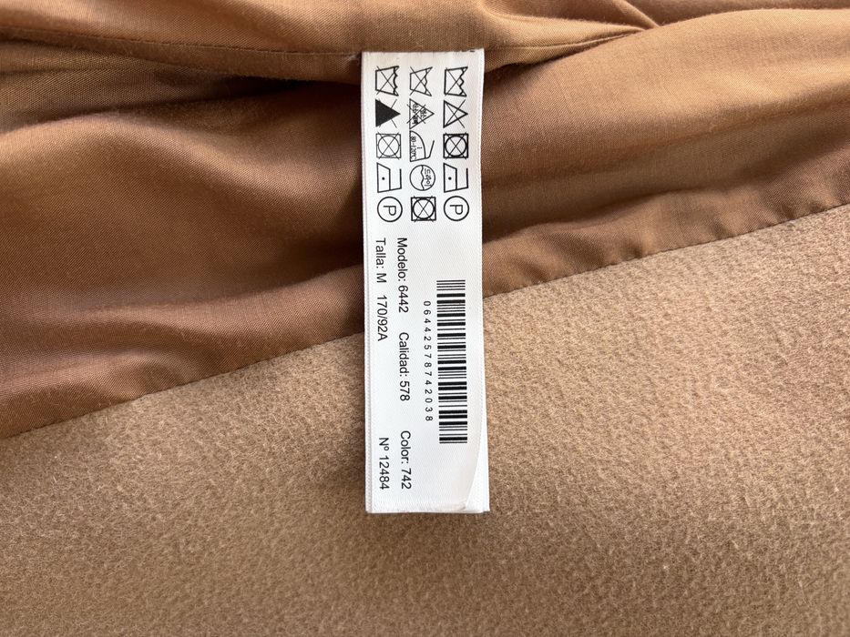 Płaszcz Massimo Dutti camelowy karmelowy beżowy