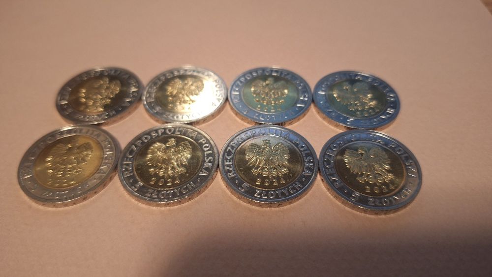 5 zł z 2024 wada stempla