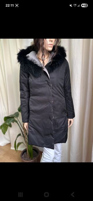 Plaszcz Ochnik jenot puch naturalny