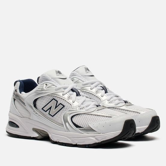 New Balance 530 White Silver Navy