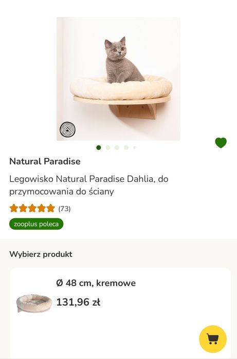 Legowiska ścienne dla kotów - 3 szt.