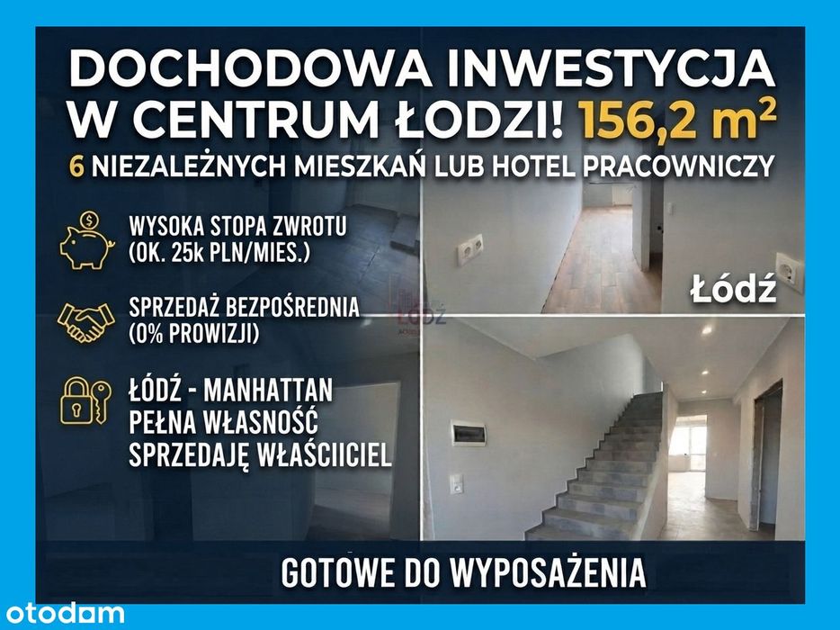 Gotowy pakiet 6 mieszkań (156 m²) Śródmieście / Manhattan Łódź 2piętra