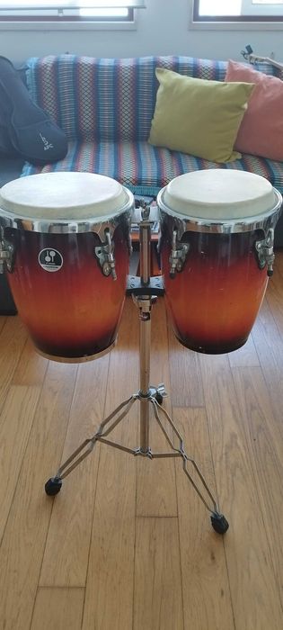 Mini conga set com suporte