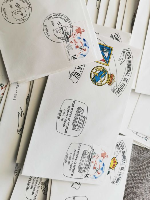 Carta postal com carimbo do dia