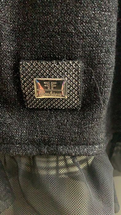 Dzianinowa  czarna sukienka