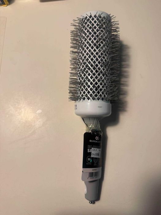 Szczotka Olivia Garden BLOWOUT SPEED Wavy Bristles White&Grey 55 mm 04086(2)