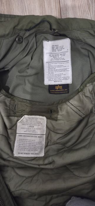 Kurtka M65 Alpha Industries z podpinką Large Regular