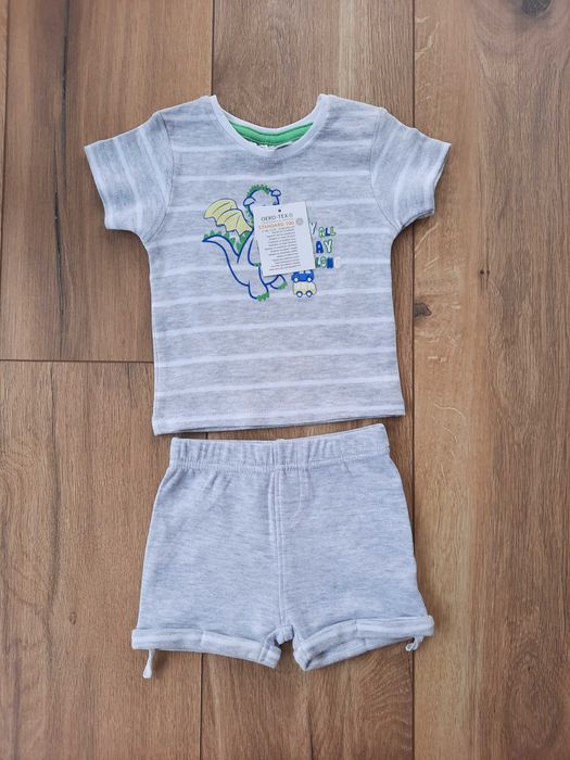 Komplecik na lato dla maluszka Dino 62cm Nowy!