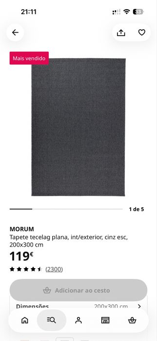 Tapete Morum ikea 200*300cm