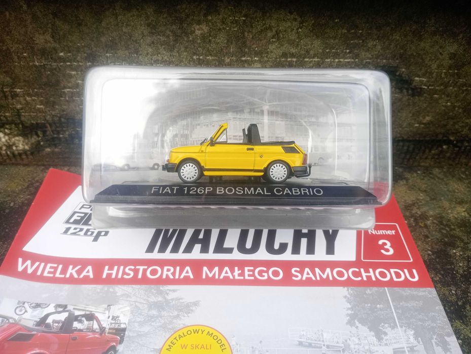 FIAT 126P BOSMAL cabrio kultowe maluchy 1/43 auta PRL kabriolet NOWY