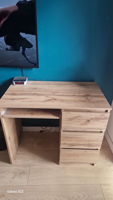 Biurko komputerowe 90x50 kolor drewna