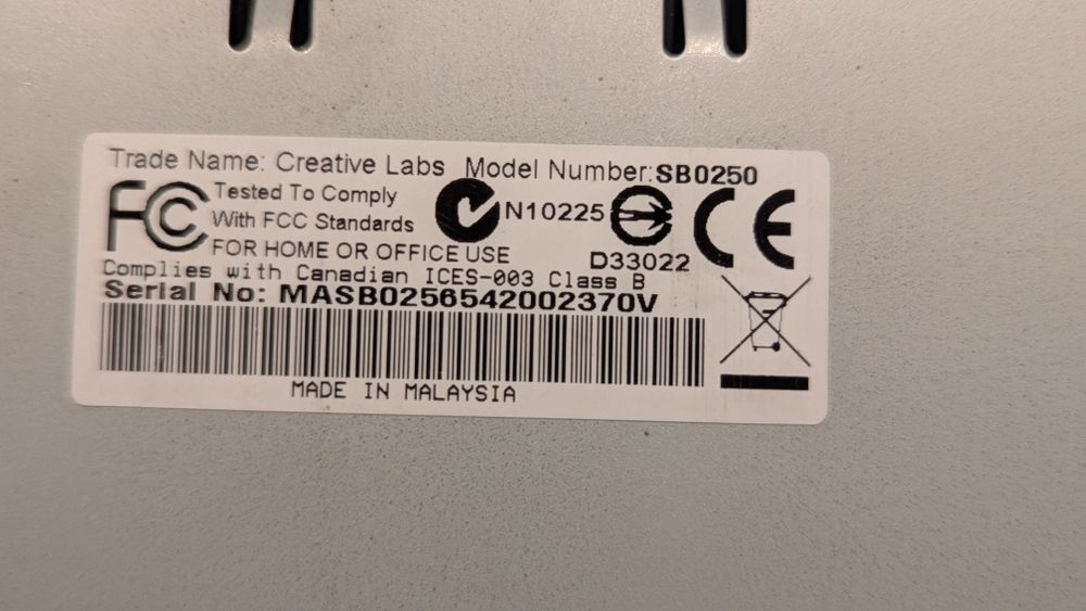 Creative Sound Blaster X-FI Fatality SB0250
PRODUCENT CREA