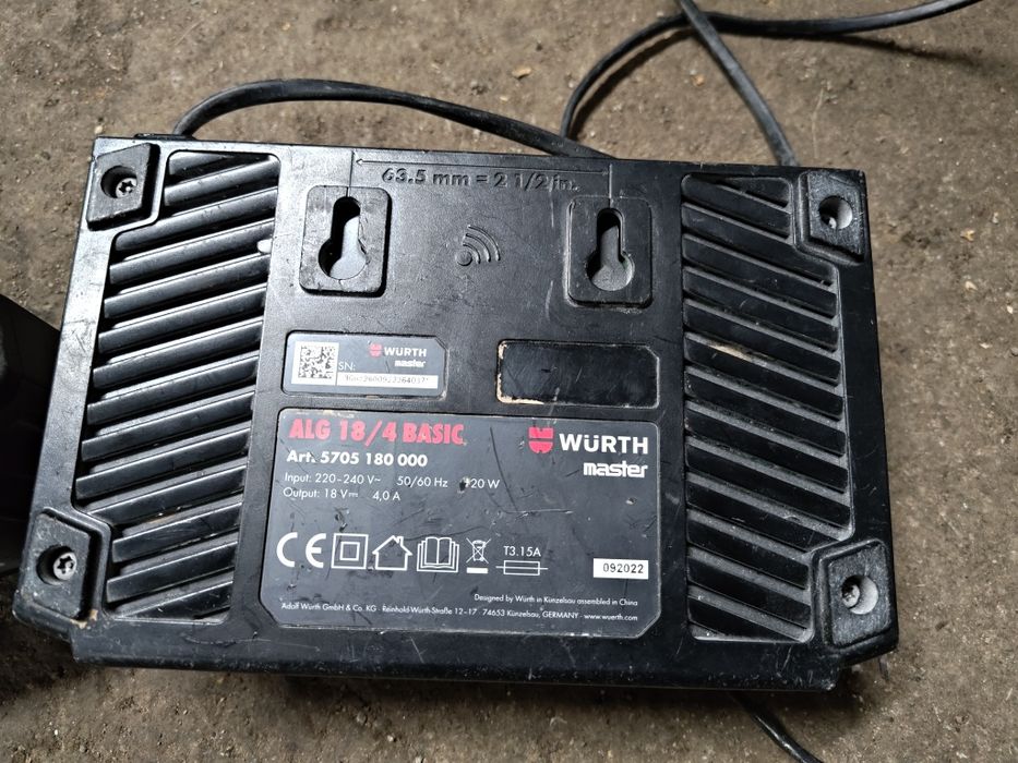 Zestaw Ładowarka Wurth M-Cube ALG 18/4 + Bateria Wurth 18V 5Ah