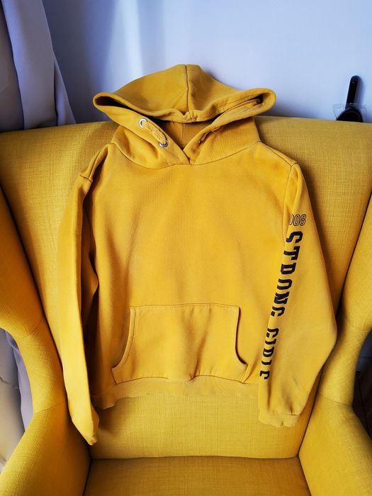 Żółta  bluza z kapturem dziewczęca, r.152 C&A