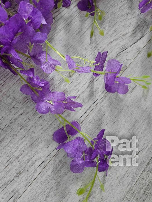 Wisteria fioletowa glicynia sztuczna girlanda dekoracja 12 sztuk