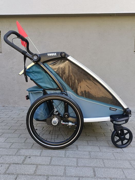 Thule Chariot Cross 2 double - dodatkowy hamulec w rączce