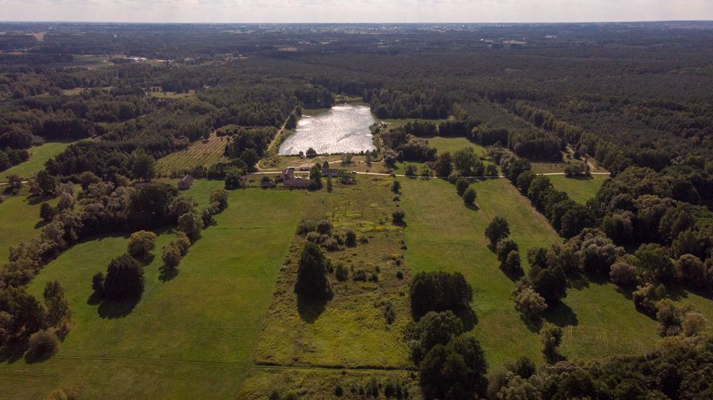 Działka z WZ pod domek całoroczny przy jeziorze i rezerwacie, las staw