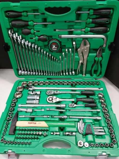 Набір комбінованого інструменту 144шт 1/2"-3/8"-1/4" Toptul