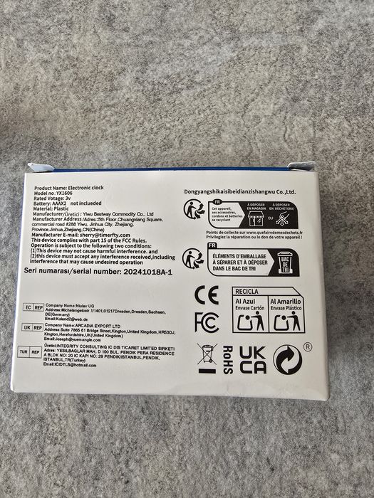 Zegar cyfrowy budzik