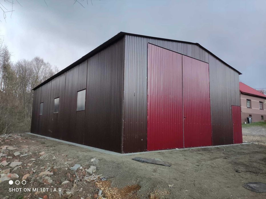 GARAŻE Blaszane Hala Blaszana Garaż BLASZANY 9x18 CAŁA  POLSKA