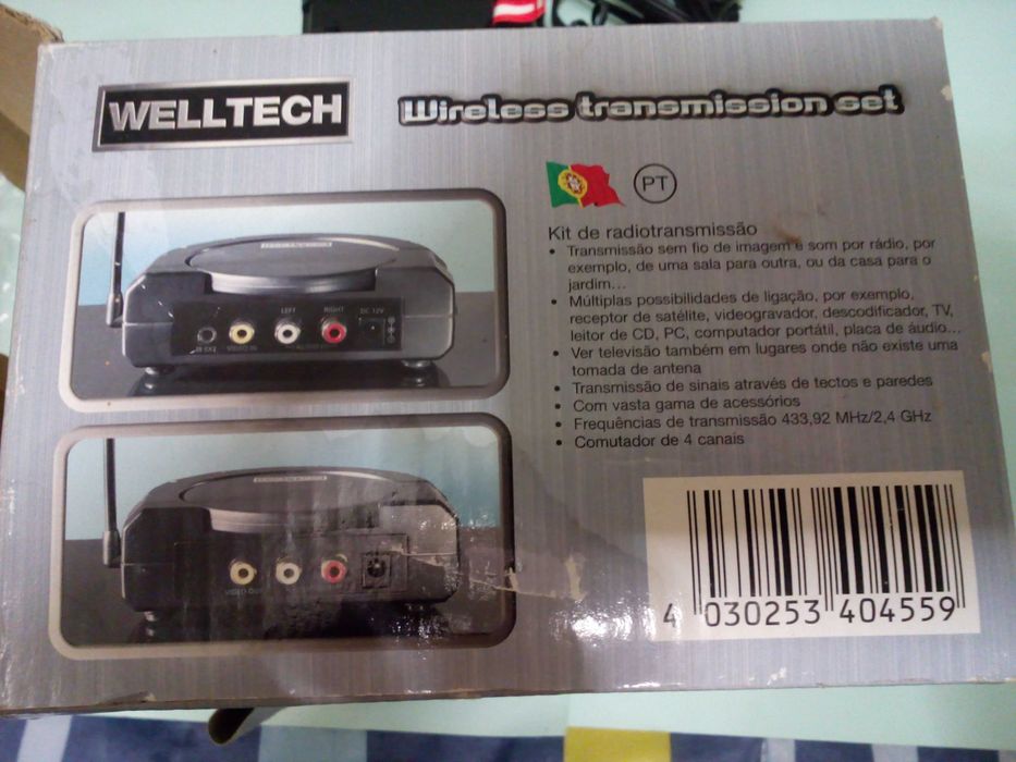 Transmissor receptor-videoaudio Welltech s-fios