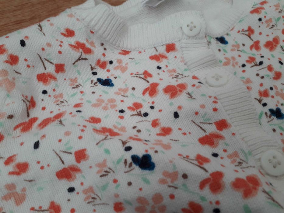 sweter 80 F&F zapinany guziki