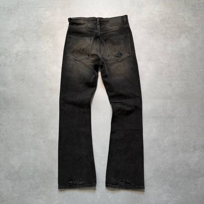 Джинсы слим ERD серые рваные клеш enfants riches deprimes flared jeans
