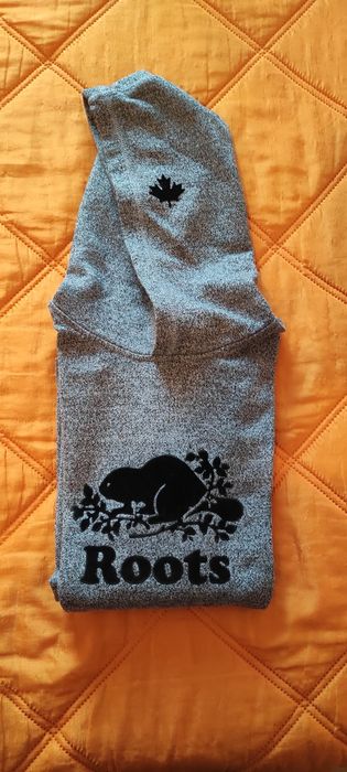 Sweatshrist Roots Kiss com bolsos cinzento e preto 13/14 anos