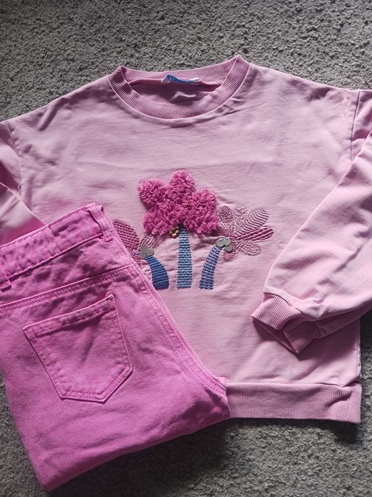 MAYORAL bluza i spodnie jeansowe 128 cm, 8 lat