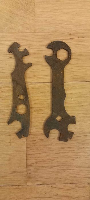 Zestaw 6 starych kluczy do roweru rower Wigry motorower Romet