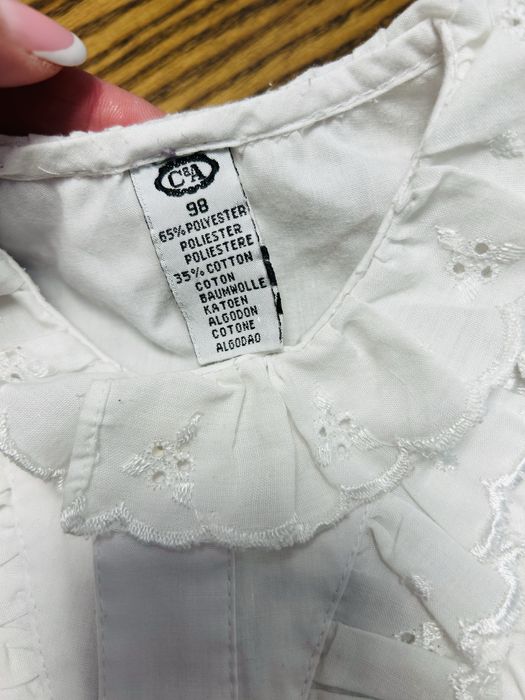 Рубашка біла святкова сорочка і юбка Peppa Pig для дівчинки 2-3 роки