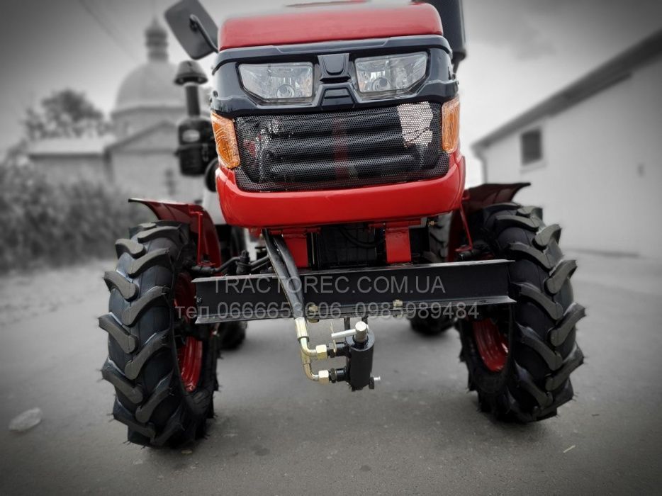 Мототрактор Булат Т185 RED, 17л.с, фреза+2х плуг, 2 гідравліки трактор