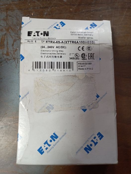 Relé temporizado Multifunçoes Eaton Etr464750735390978122