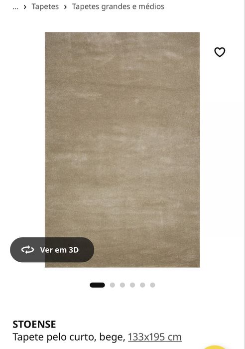 Tapete ikea STOENSE bege