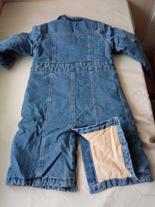 Ding Dong długa kurtka jeansowa ocieplana r 98