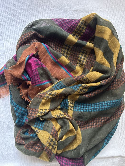 Oryginalna chusta oversize w stylu boho