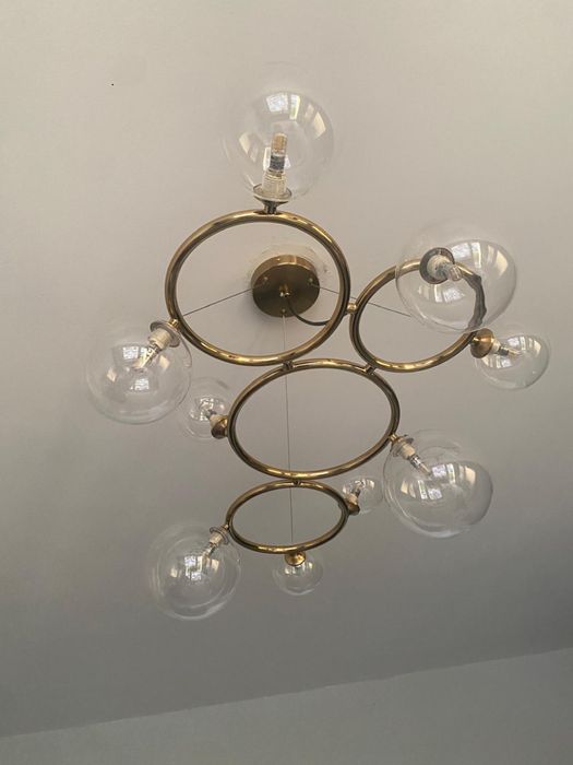 Lampa szklane kule zloto 1800 zl sklep