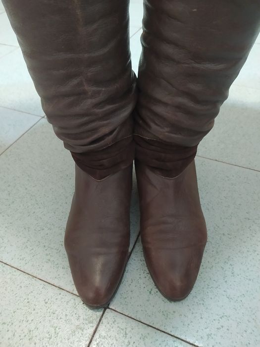 Сапоги, чоботи шкіра 37 розмір