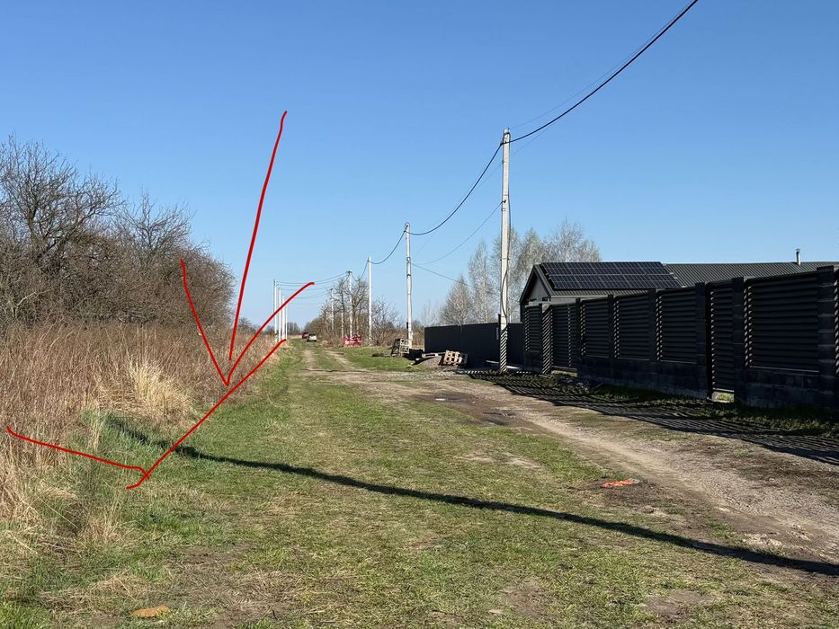 Ділянка 8соток Бориспіль Максима Рильського