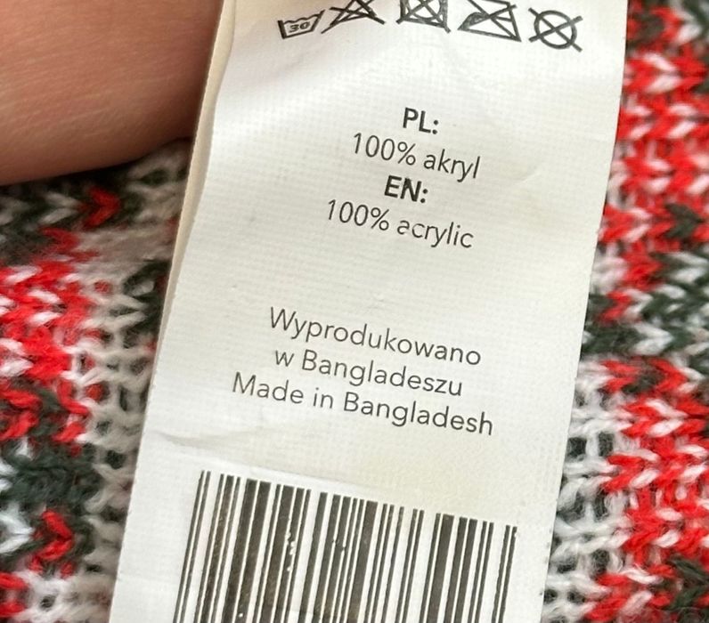 Sweter świąteczny bożonarodzeniowy L Cleve