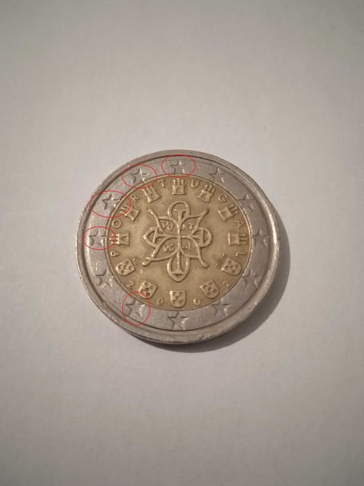 Moeda 2 Euros Portugal 2002