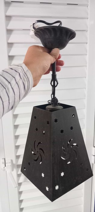 Candeeiro tecto metal