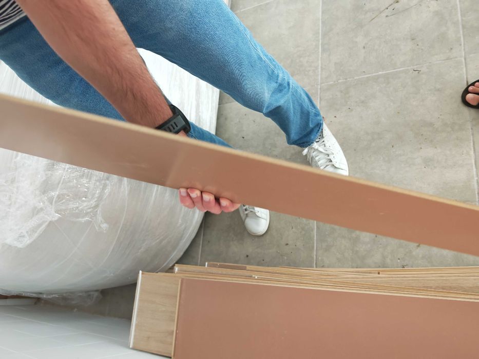 Chão Vinilico PVC novo + usado 30m2 Carvalho neutro AC5