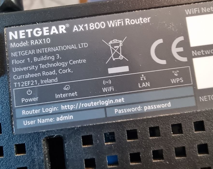 Router Netgear RAX10 WiFi 6 – używany, stan bdb, zasilacz